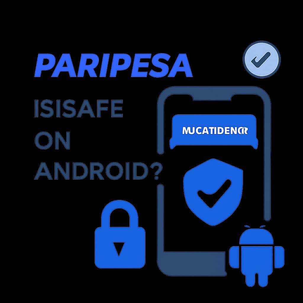 Diagram explaining safety measures for using Paripesa on Android.