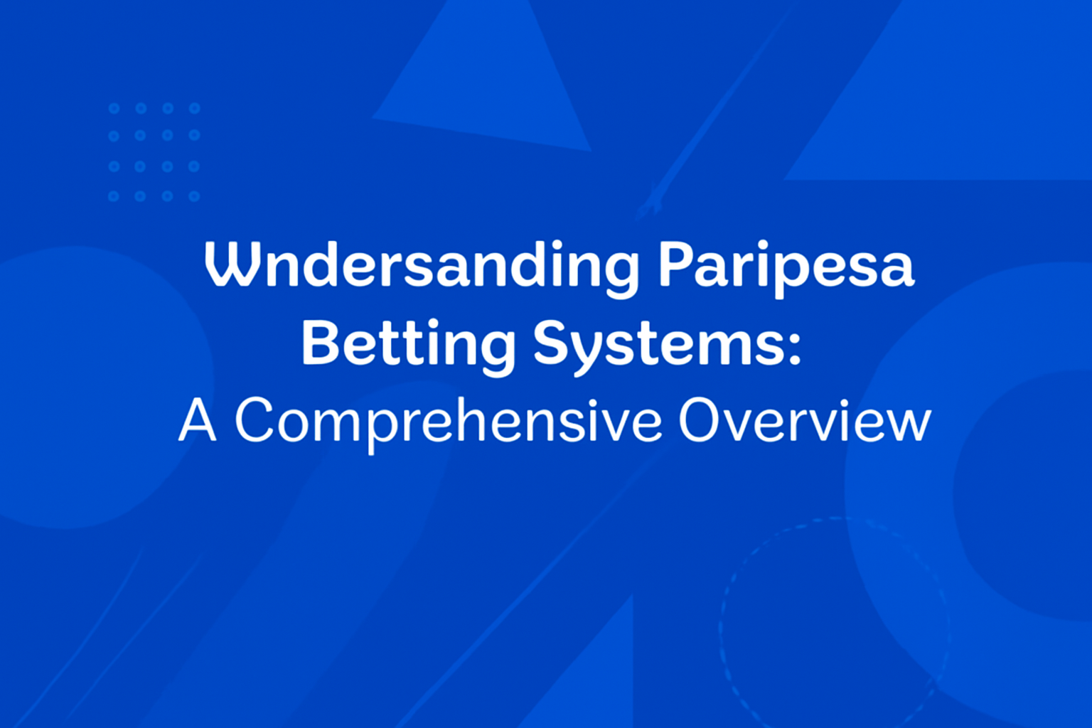 Informational scene illustrating the features of Paripesa.